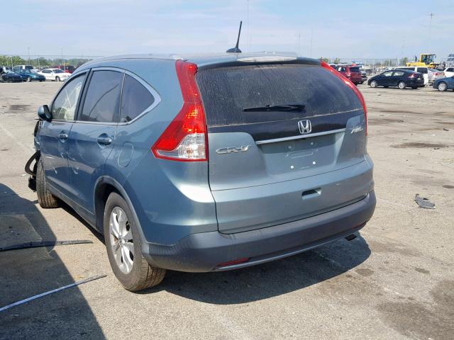 5J6RM4H7XCL018958 - 2012 HONDA CR-V EXL SILVER photo 3