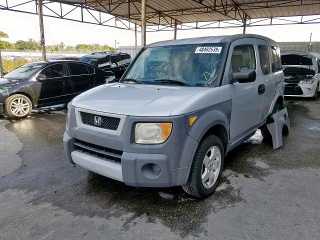 5J6YH28644L029113 - 2004 HONDA ELEMENT EX SILVER photo 2