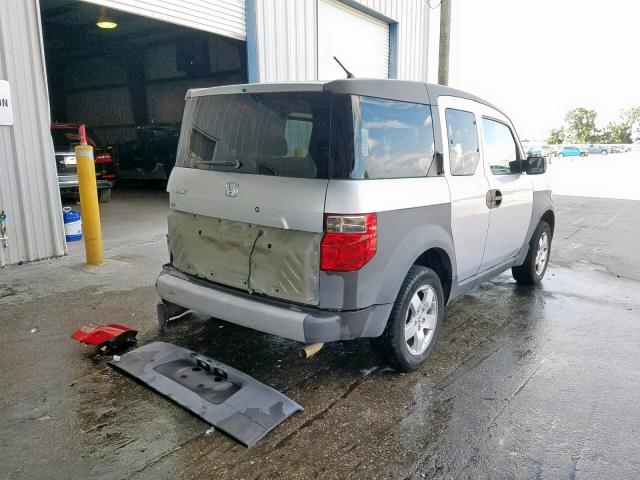 5J6YH28644L029113 - 2004 HONDA ELEMENT EX SILVER photo 4