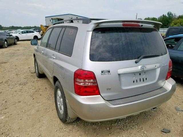 JTEGF21A110015667 - 2001 TOYOTA HIGHLANDER SILVER photo 3