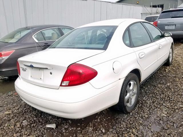 1FAFP55U92G275462 - 2002 FORD TAURUS SES WHITE photo 4