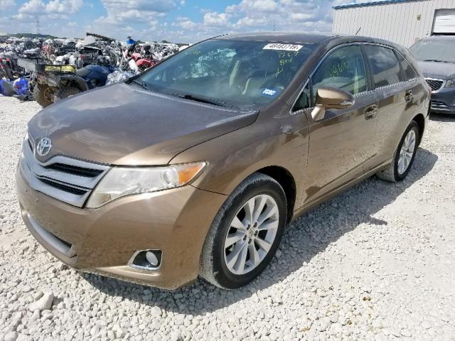 4T3ZA3BB7DU067801 - 2013 TOYOTA VENZA LE BEIGE photo 2