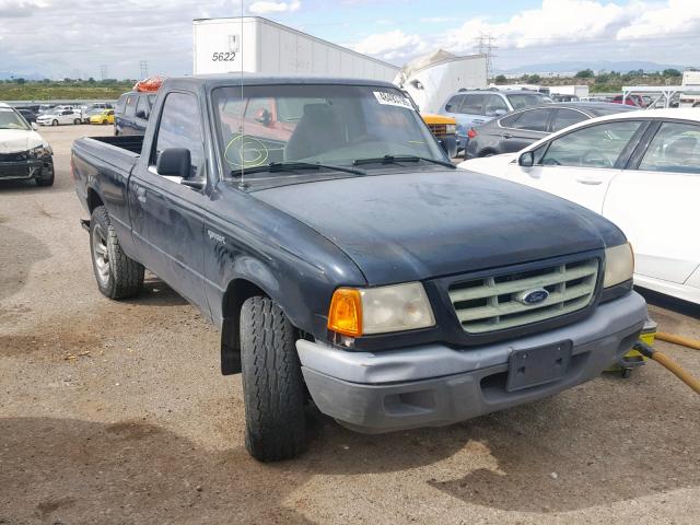 1FTYR10D92PA79258 - 2002 FORD RANGER BLACK photo 1