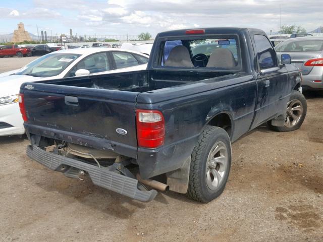 1FTYR10D92PA79258 - 2002 FORD RANGER BLACK photo 4