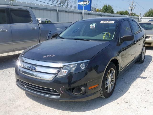 3FAHP0GA2CR432354 - 2012 FORD FUSION S BLACK photo 2