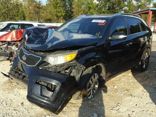 5XYKW4A26BG095014 - 2011 KIA SORENTO SX BLACK photo 2