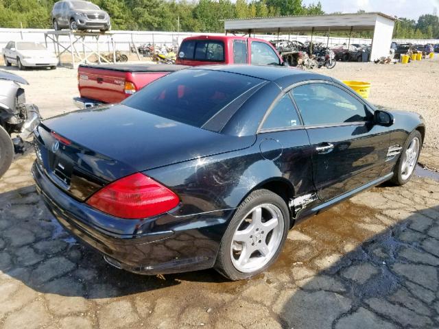 WDBSK75F13F016491 - 2003 MERCEDES-BENZ SL 500R BLACK photo 4