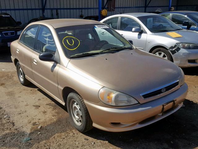 KNADC123816080794 - 2001 KIA RIO GOLD photo 1