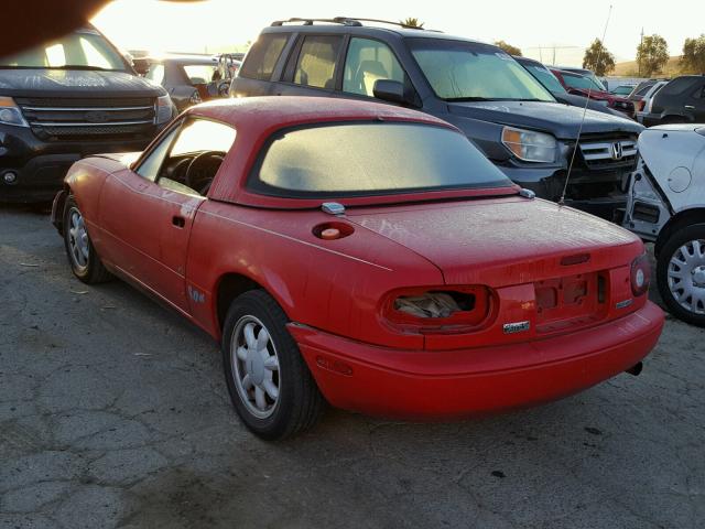 JM1NA3517M1235016 - 1991 MAZDA MX-5 MIATA RED photo 3