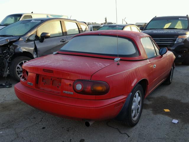 JM1NA3517M1235016 - 1991 MAZDA MX-5 MIATA RED photo 4