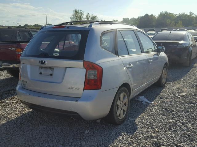 KNAFG526177085790 - 2007 KIA RONDO LX SILVER photo 4