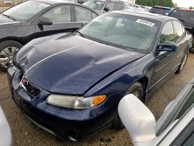 1G2WP52K12F263023 - 2002 PONTIAC GRAND PRIX BLUE photo 2
