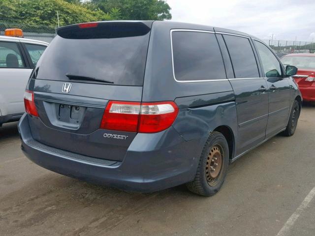 5FNRL38205B079037 - 2005 HONDA ODYSSEY LX BLUE photo 4