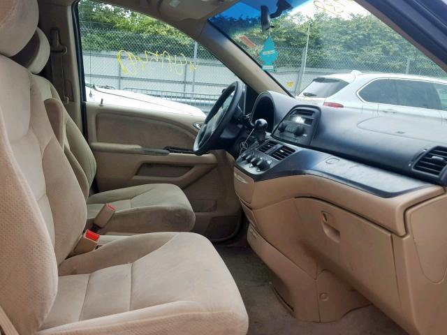 5FNRL38205B079037 - 2005 HONDA ODYSSEY LX BLUE photo 5