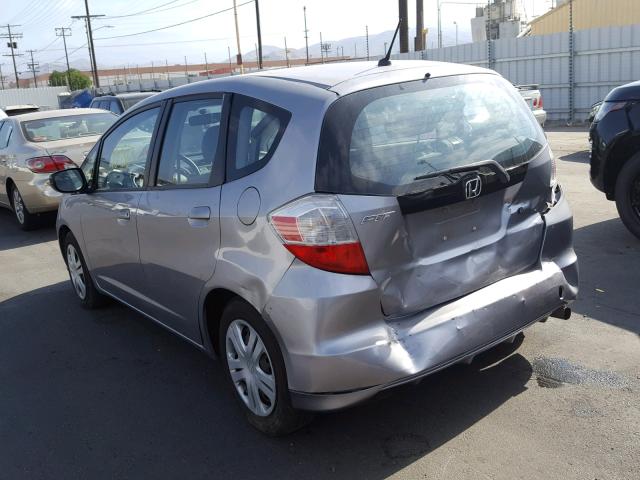 JHMGE8H23AC035215 - 2010 HONDA FIT GRAY photo 3