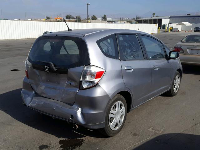 JHMGE8H23AC035215 - 2010 HONDA FIT GRAY photo 4