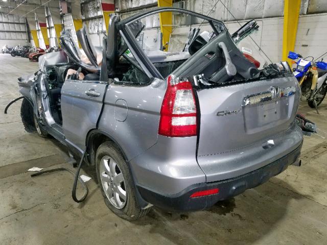 JHLRE48757C008091 - 2007 HONDA CR-V EXL SILVER photo 3