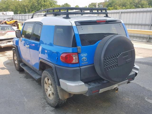 JTEBU11F070014234 - 2007 TOYOTA FJ CRUISER BLUE photo 3