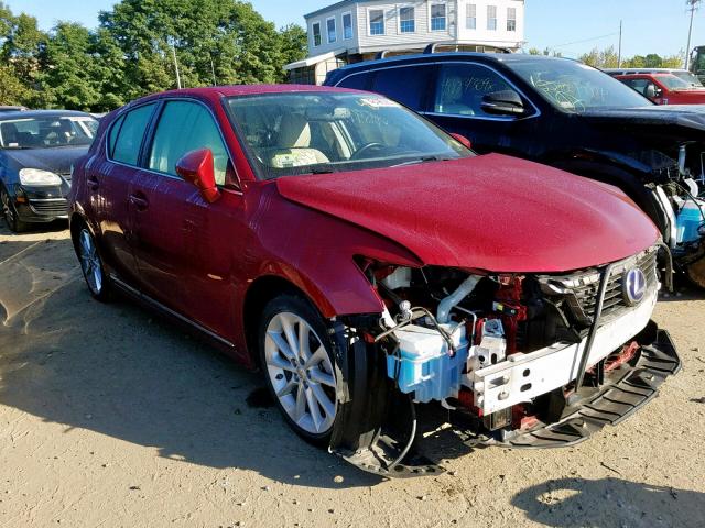 JTHKD5BH6B2016612 - 2011 LEXUS CT 200 RED photo 1