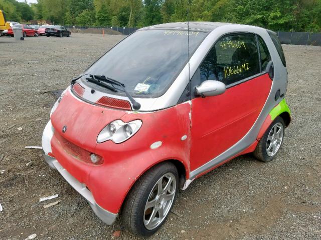 WME4503321J264072 - 2006 SMART FORTWO RED photo 2