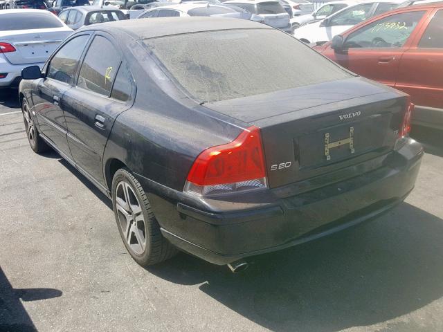 YV1RS547362557157 - 2006 VOLVO S60 T5 BLACK photo 3