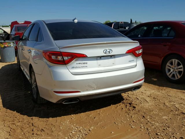 5NPE34AF1HH524909 - 2017 HYUNDAI SONATA SPO SILVER photo 3