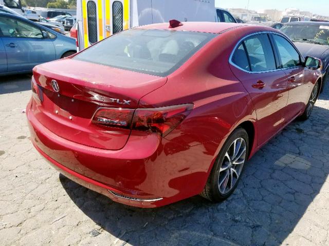 19UUB2F75HA000790 - 2017 ACURA TLX ADVANC RED photo 4