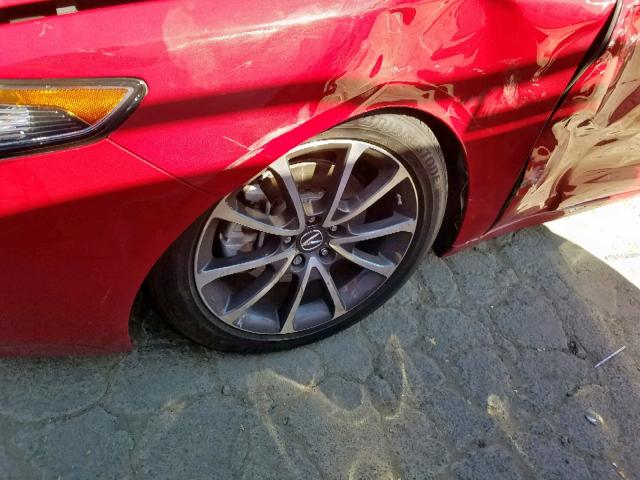 19UUB2F75HA000790 - 2017 ACURA TLX ADVANC RED photo 9