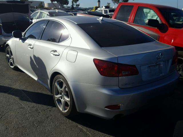 JTHBK262372028833 - 2007 LEXUS IS 250 SILVER photo 3