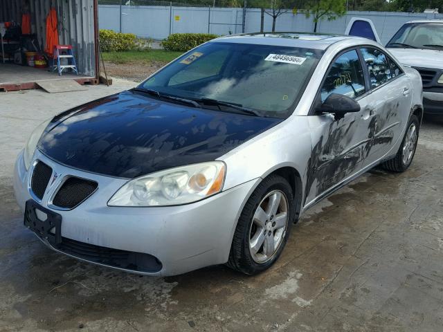 1G2ZH58N974253886 - 2007 PONTIAC G6 GT SILVER photo 2