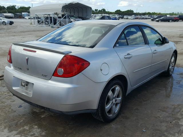 1G2ZH58N974253886 - 2007 PONTIAC G6 GT SILVER photo 4