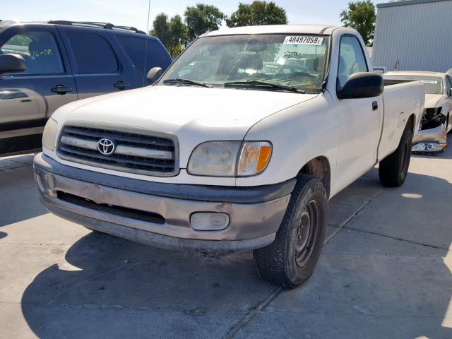 5TBJN32112S267248 - 2002 TOYOTA TUNDRA WHITE photo 2