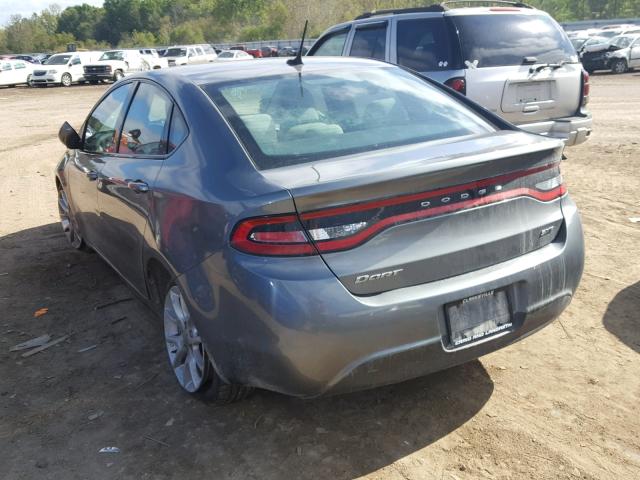 1C3CDFBA8DD137300 - 2013 DODGE DART SXT GRAY photo 3