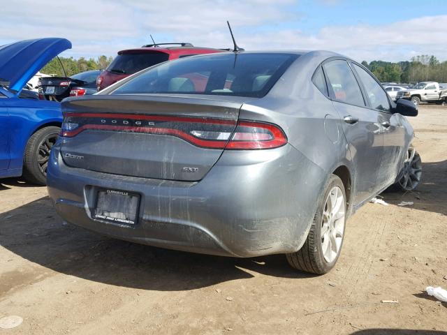 1C3CDFBA8DD137300 - 2013 DODGE DART SXT GRAY photo 4