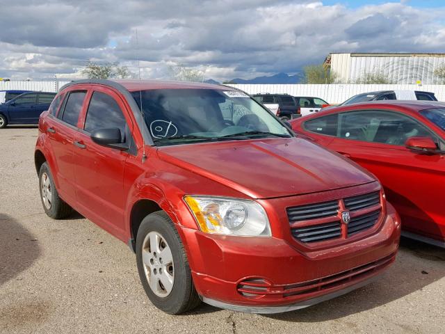 1B3HB28B87D101810 - 2007 DODGE CALIBER RED photo 1