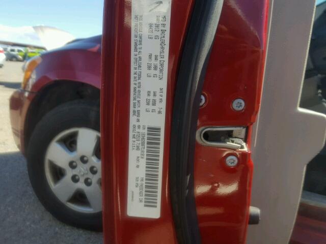 1B3HB28B87D101810 - 2007 DODGE CALIBER RED photo 10