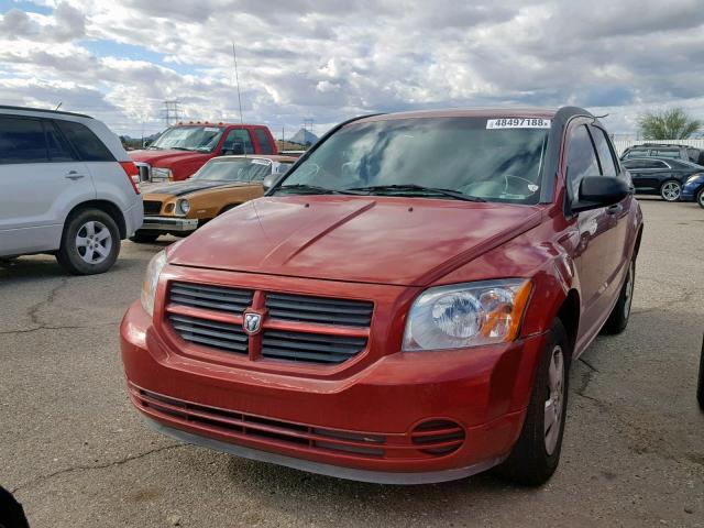 1B3HB28B87D101810 - 2007 DODGE CALIBER RED photo 2