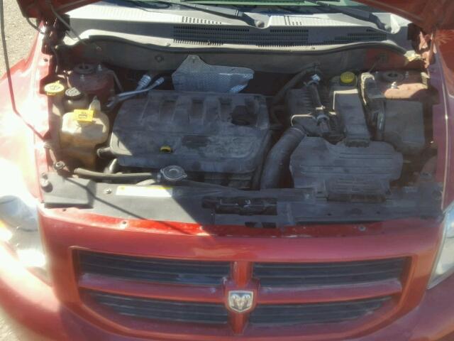 1B3HB28B87D101810 - 2007 DODGE CALIBER RED photo 7