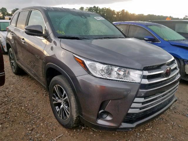 5TDZARFH3KS042295 - 2019 TOYOTA HIGHLANDER GRAY photo 1