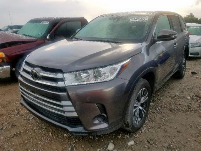 5TDZARFH3KS042295 - 2019 TOYOTA HIGHLANDER GRAY photo 2