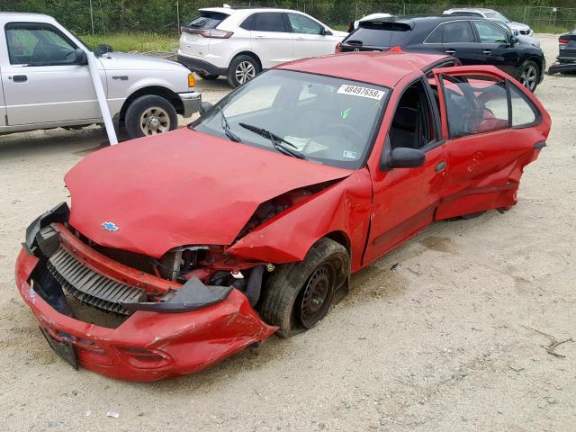 1G1JC524327418449 - 2002 CHEVROLET CAVALIER B RED photo 2