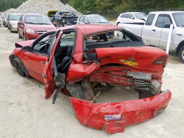 1G1JC524327418449 - 2002 CHEVROLET CAVALIER B RED photo 3