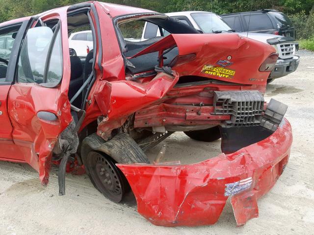 1G1JC524327418449 - 2002 CHEVROLET CAVALIER B RED photo 9