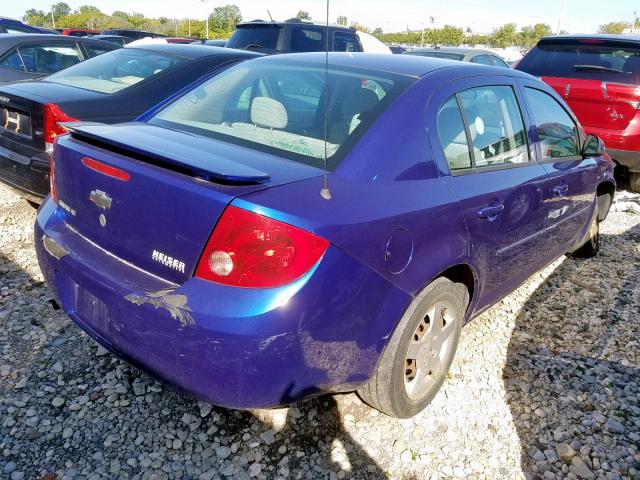 1G1AL55FX77229852 - 2007 CHEVROLET COBALT LT BLUE photo 4