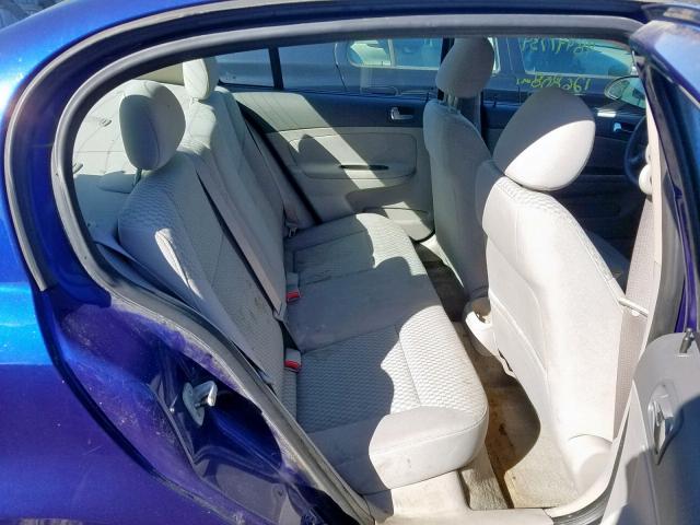 1G1AL55FX77229852 - 2007 CHEVROLET COBALT LT BLUE photo 6