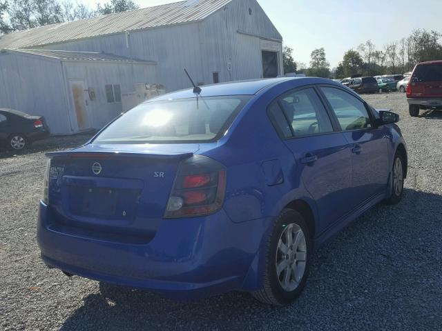 3N1AB6AP1BL665947 - 2011 NISSAN SENTRA 2.0 BLUE photo 4