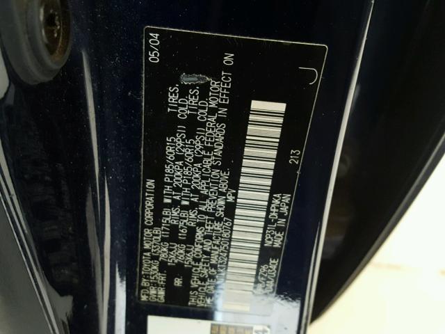 JTLKT324750180767 - 2005 TOYOTA SCION XB Қара фото 10