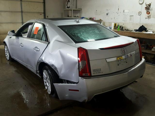 1G6DG5E55D0176971 - 2013 CADILLAC CTS LUXURY SILVER photo 3