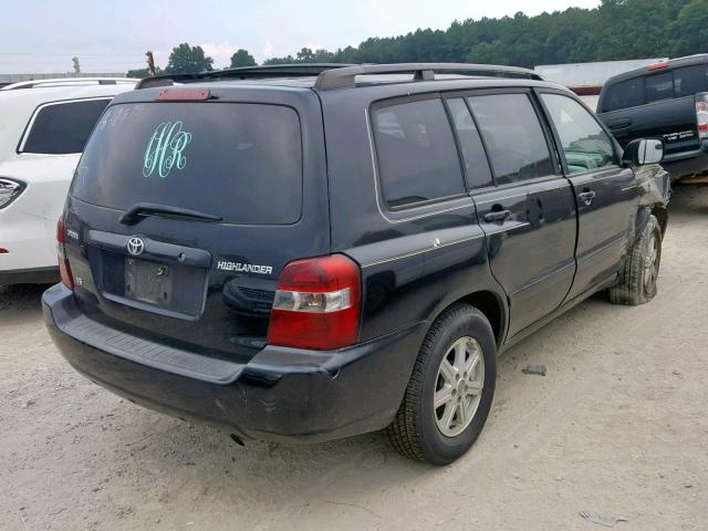 JTEDP21A150073123 - 2005 TOYOTA HIGHLANDER BLACK photo 4