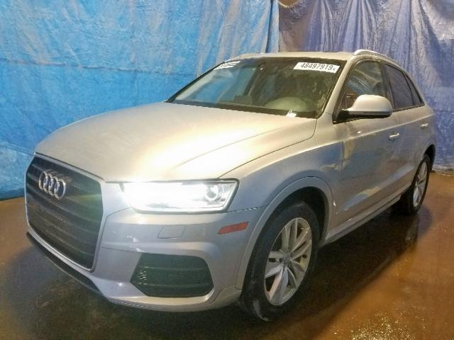 WA1BCCFS9HR015785 - 2017 AUDI Q3 PREMIUM SILVER photo 2